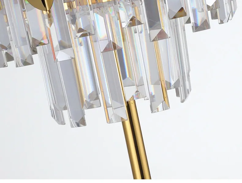 Modern Crystal Floor Lamp — Villa, Hotel & Showroom — view 10