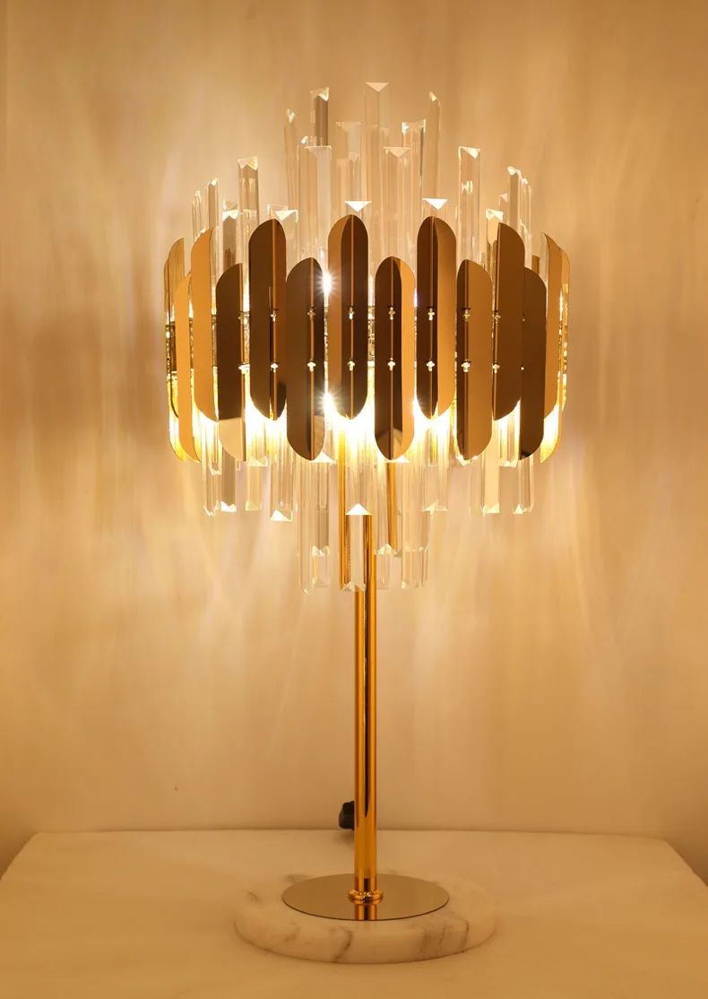 Modern Crystal Table Lamp — Villa, Hotel & Showroom — view 2