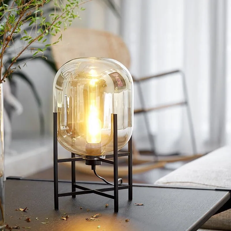 Modern Minimalist Glass Floor Lamp — Hotel & Showroom — view 3