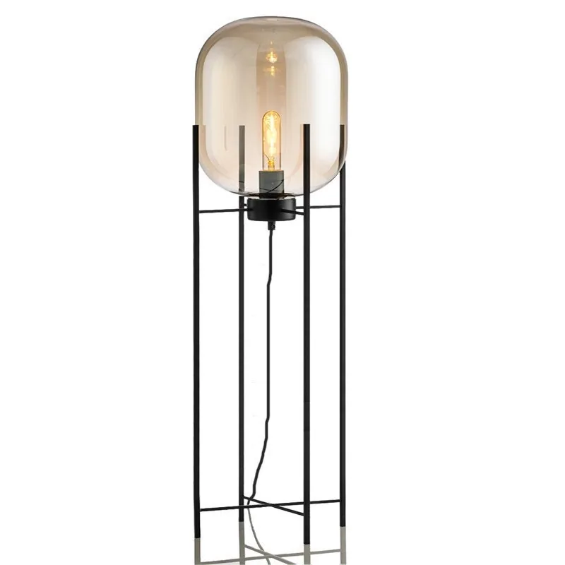 Modern Minimalist Glass Floor Lamp — Hotel & Showroom — view 5