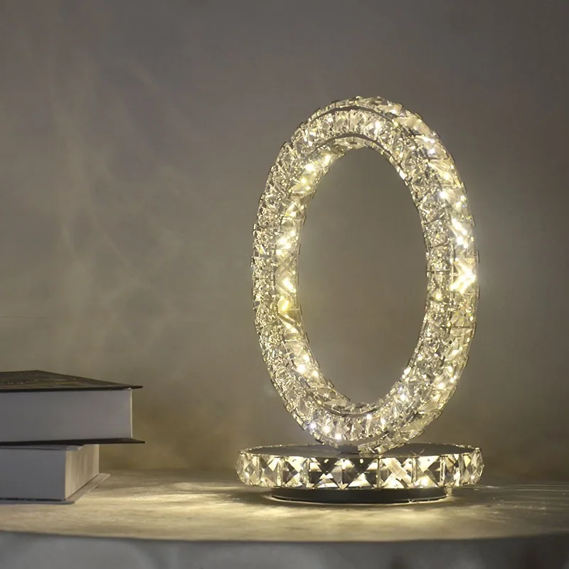 LED Crystal Table Lamp — Hotel, Bedroom & Bedside — view 1
