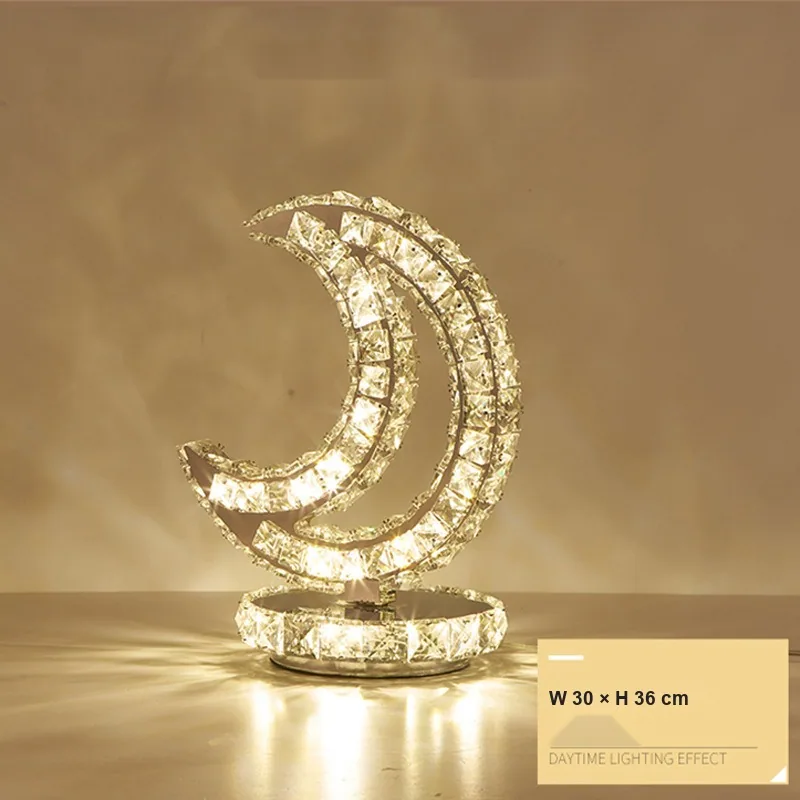 LED Crystal Table Lamp — Hotel, Bedroom & Bedside — view 8