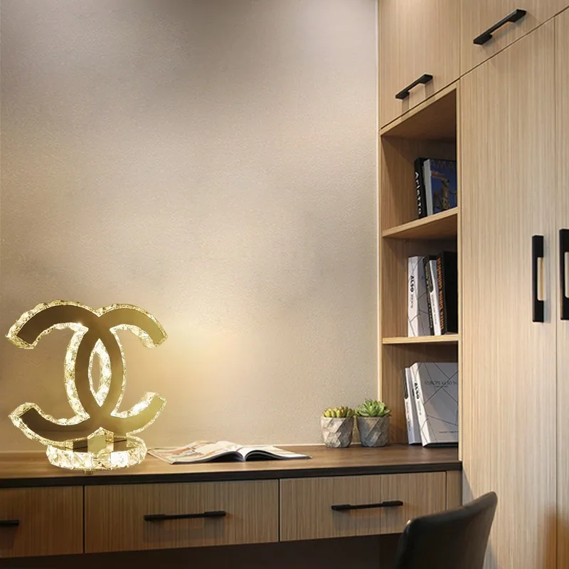 Minimalist Crystal Table Lamp — Study — view 2