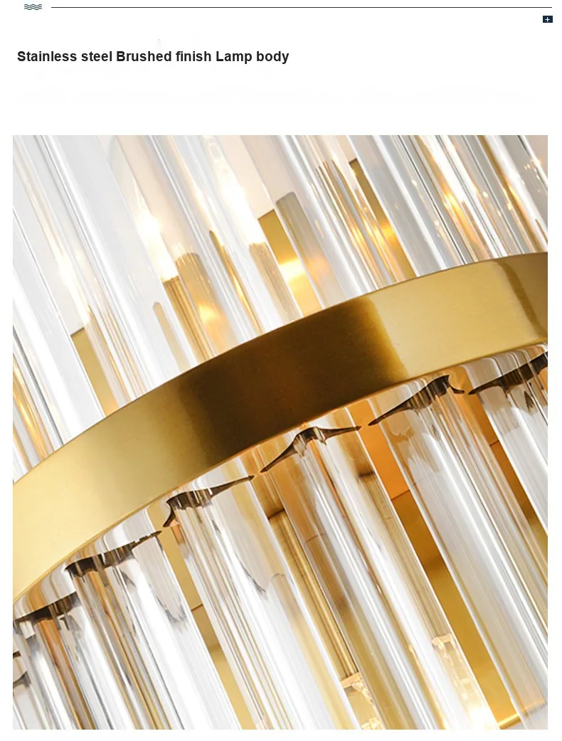 Nordic Crystal Wall Lamp — Stairwell, Living Room & Bedroom — view 12
