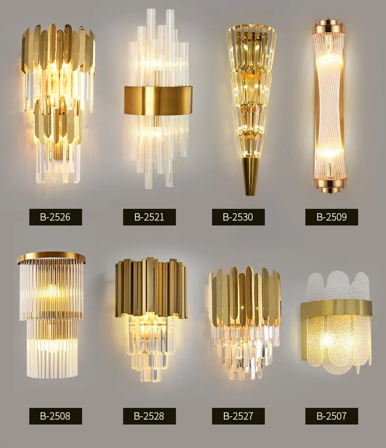 Nordic Crystal Wall Lamp — Stairwell, Living Room & Bedroom — view 13