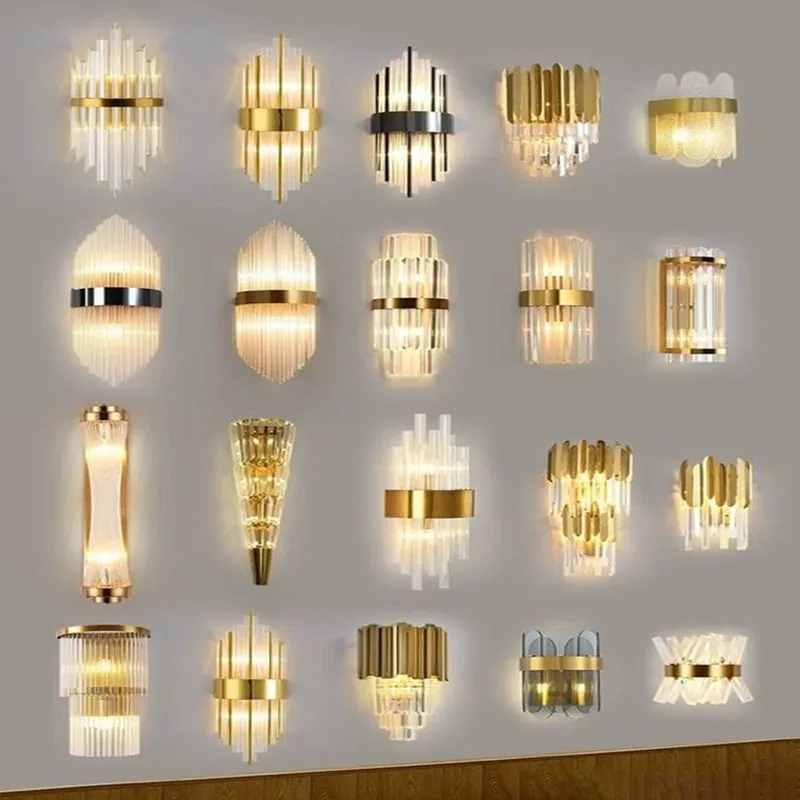Nordic Crystal Wall Lamp — Stairwell, Living Room & Bedroom — view 1