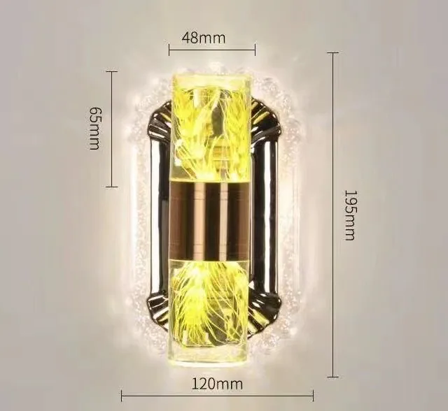 Minimalist Crystal Twin-Head Chandelier — Stairwell, Bedside & Walkway — view 7