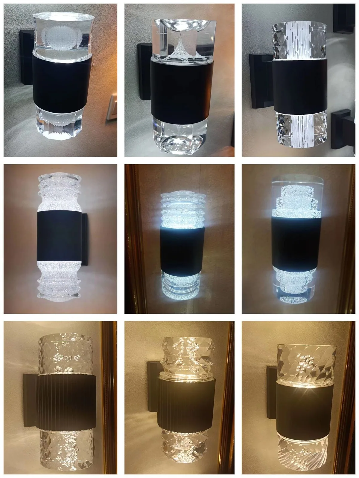 Crystal Acrylic Landscape Outdoor Wall Light — Corridor & Courtyard — view 8