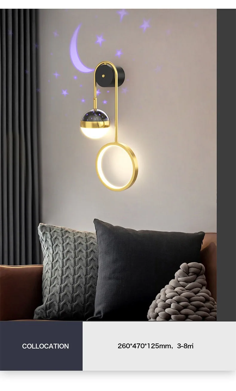 Modern Minimalist Wall Lamp — Living Room, Bedroom & Bedside — view 11
