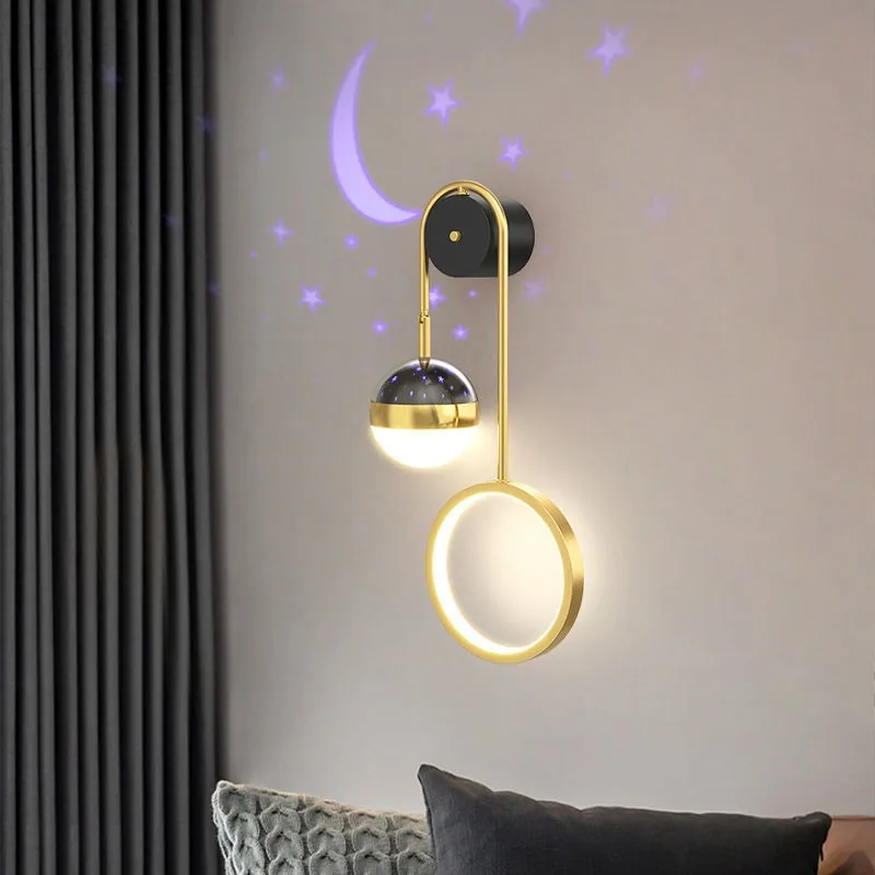 Modern Minimalist Wall Lamp — Living Room, Bedroom & Bedside — view 1