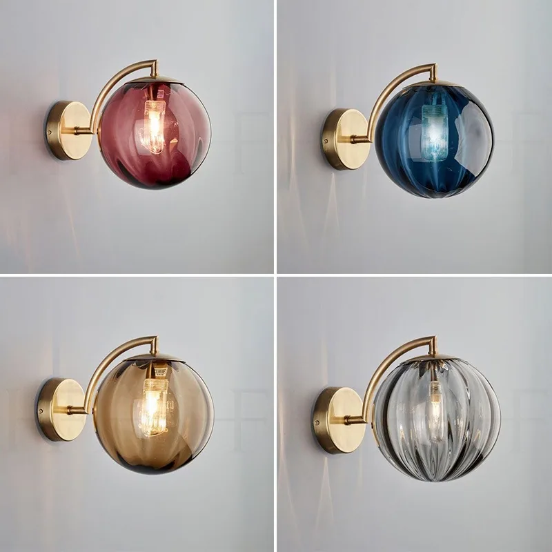 Minimalist Glass Wall Lamp — Stairwell, Hotel & Bedroom — view 1