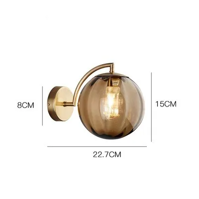Minimalist Glass Wall Lamp — Stairwell, Hotel & Bedroom — view 6