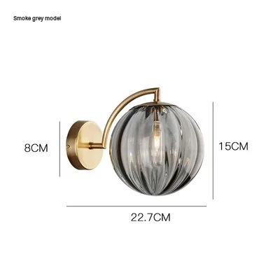 Minimalist Glass Wall Lamp — Stairwell, Hotel & Bedroom — view 7