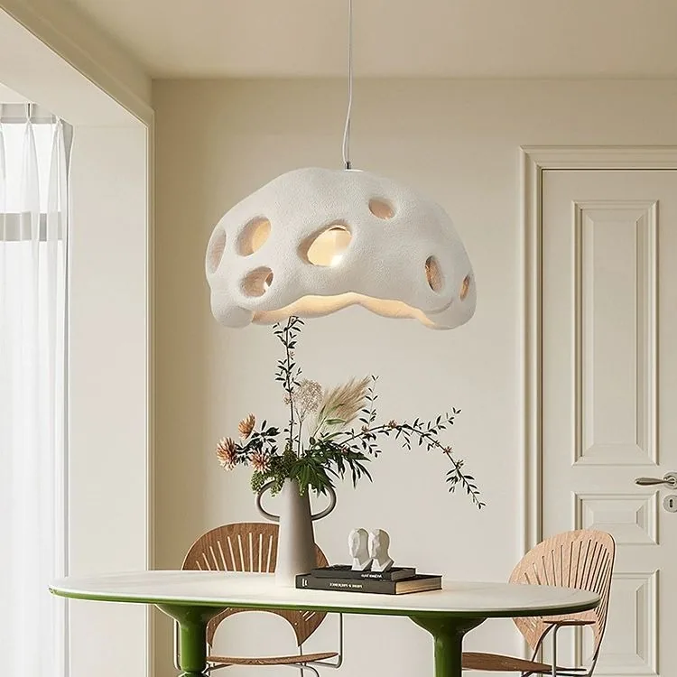 Wabi-Sabi Resin Chandelier — Living Room & Dining Room — view 1