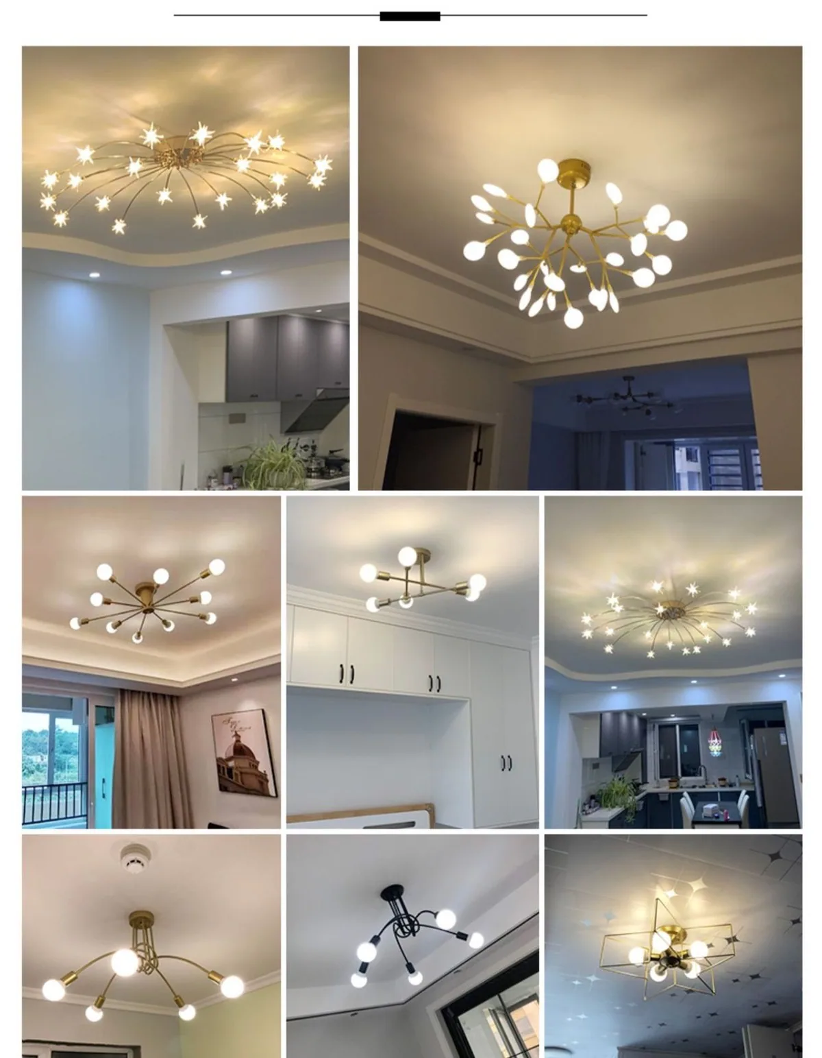 Modern Minimalist LED Ceiling Light — Living Room & Bedroom — view 6