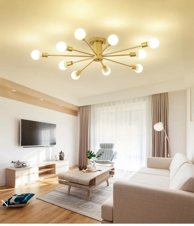 Modern Minimalist LED Ceiling Light — Living Room & Bedroom — view 8