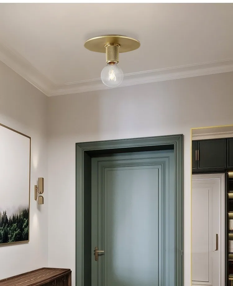 Minimalist Glass Ceiling Light — Stairwell, Walkway & Corridor — view 9