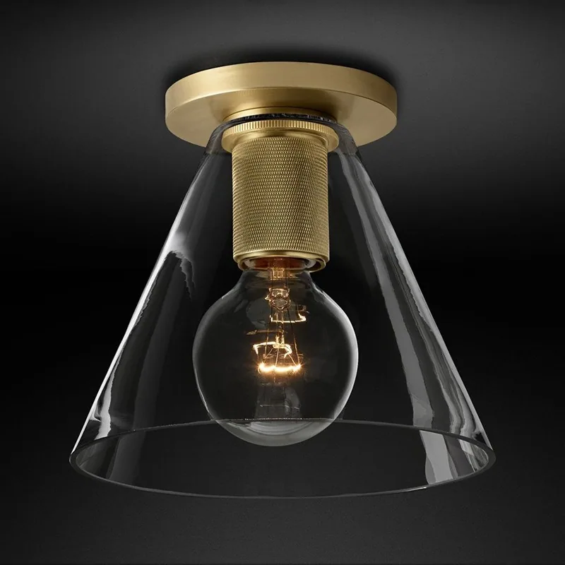 Minimalist Glass Ceiling Light — Stairwell, Walkway & Corridor — view 4