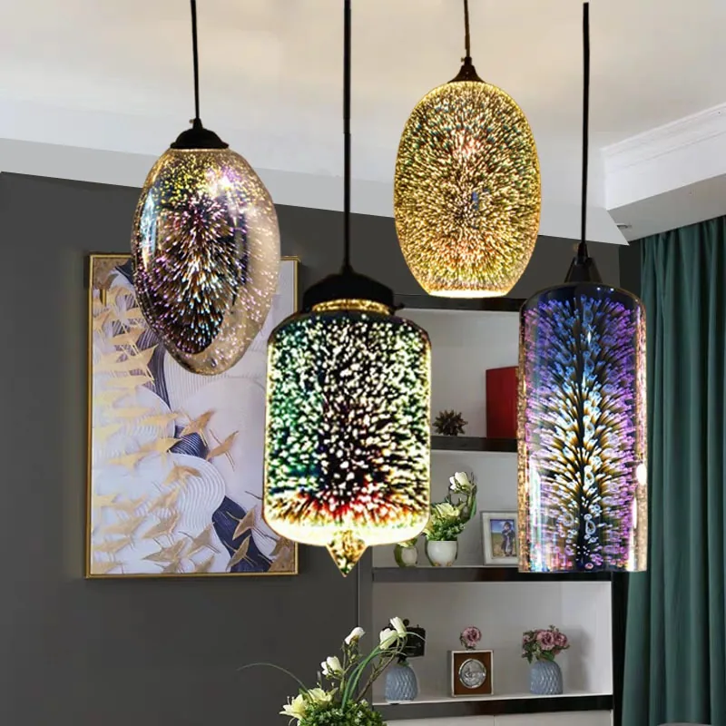 Nordic Glass Chandelier — Dining Room & Café — view 2