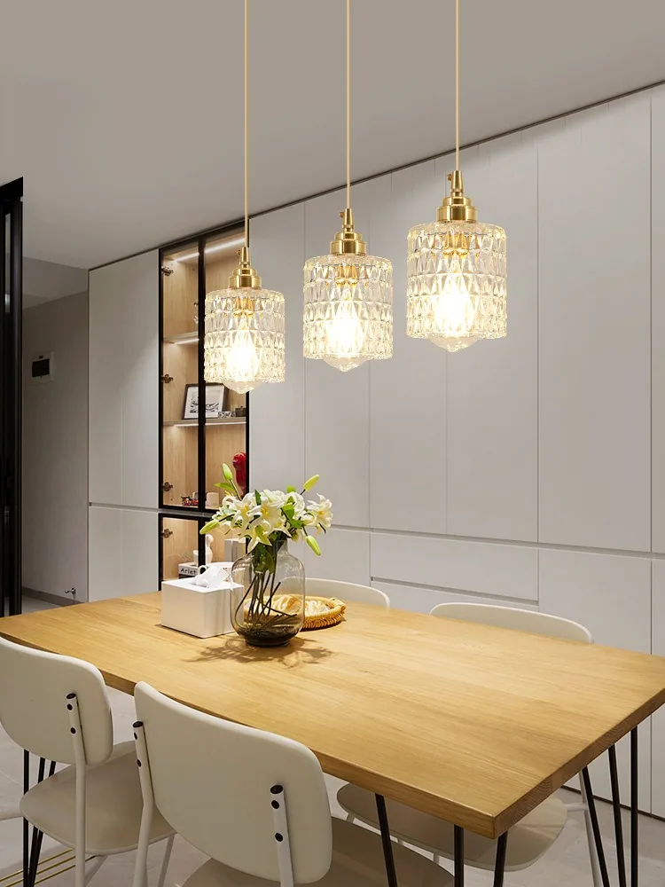 Minimalist Glass Chandelier — Bedroom, Bedside & Dining Room — view 3