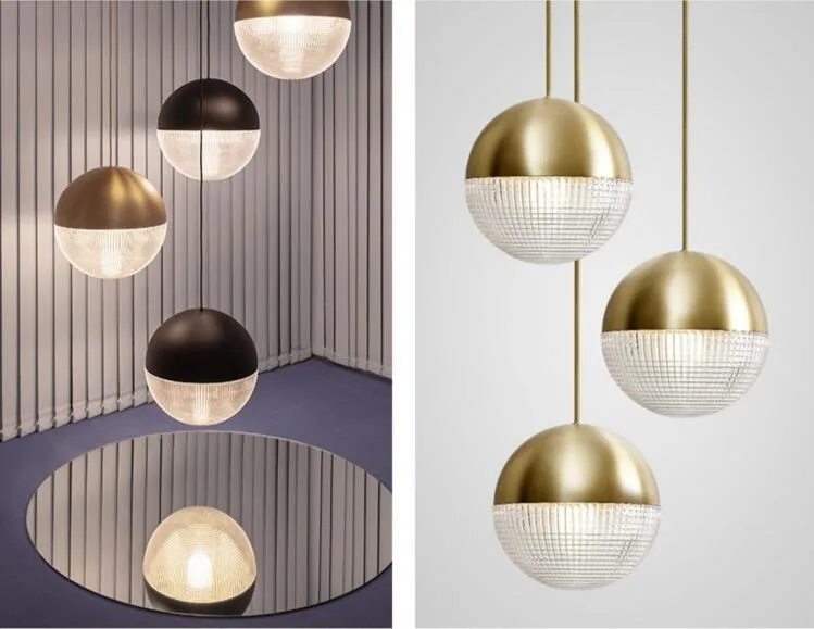 Modern Minimalist Glass Single-Head Chandelier — Bedside, Dining Room & Bar Counter — view 3