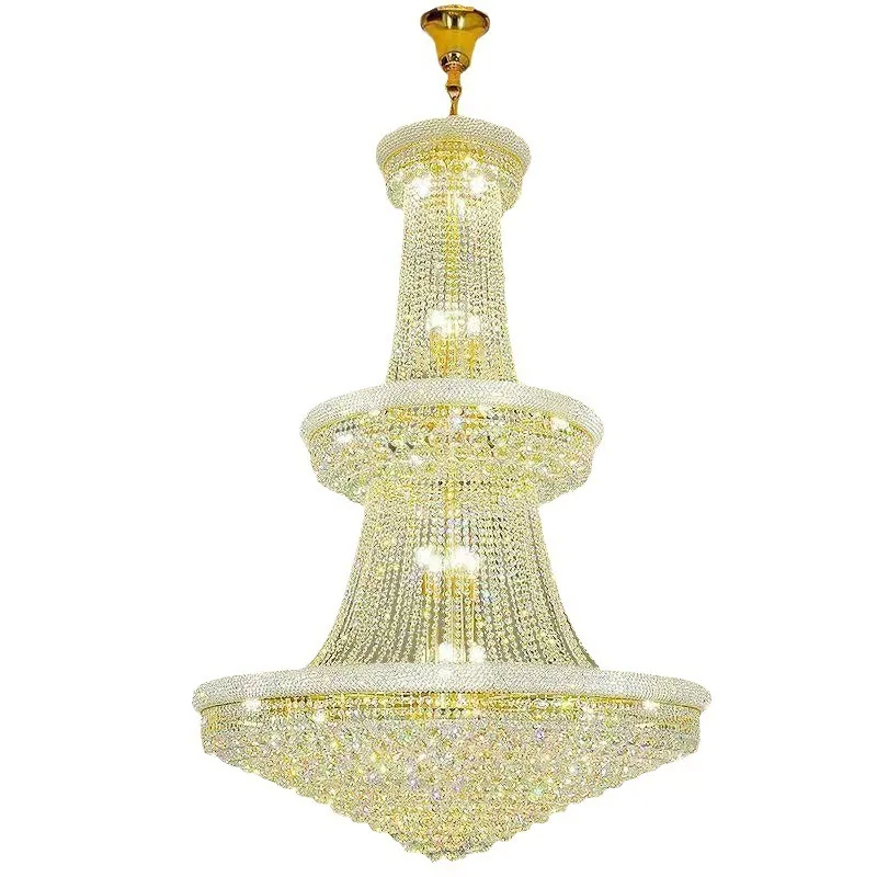 Light Luxury Crystal Chandelier — Duplex, Villa & Hotel — view 4