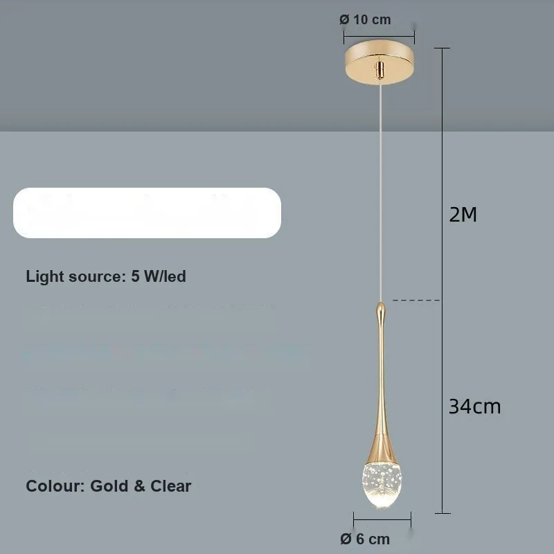 Modern Minimalist Crystal Chandelier — Duplex, Stairwell & Villa (Model HC42239) — view 6