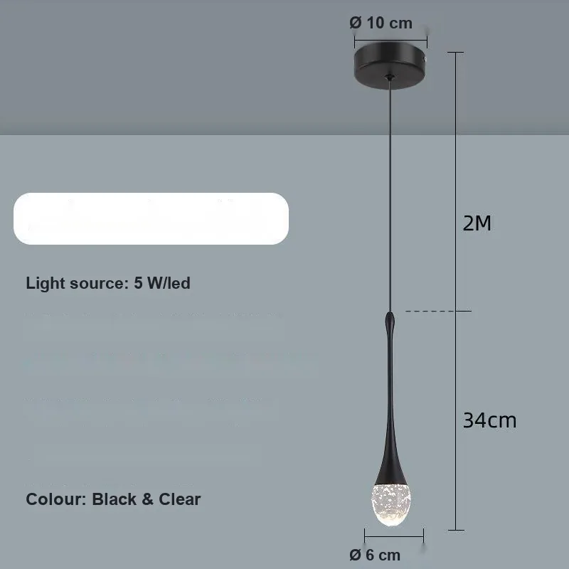 Modern Minimalist Crystal Chandelier — Duplex, Stairwell & Villa (Model HC42239) — view 7