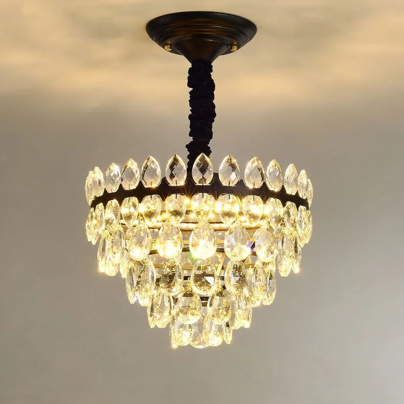 Modern LED Crystal Chandelier — Living Room, Bedroom & Dining Room — view 11