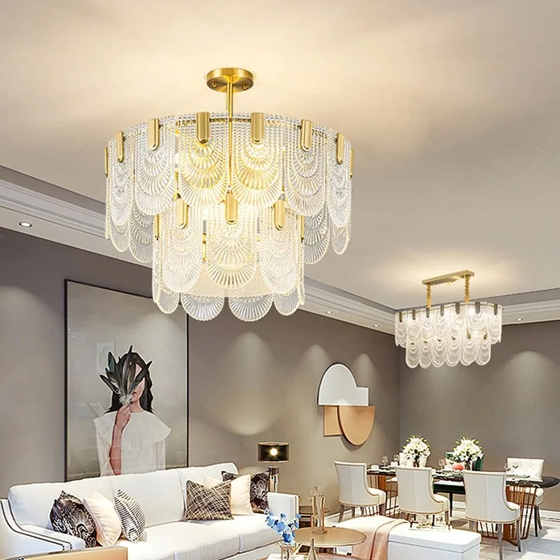 Modern Crystal Chandelier — Living Room, Bedroom & Dining Room — view 3