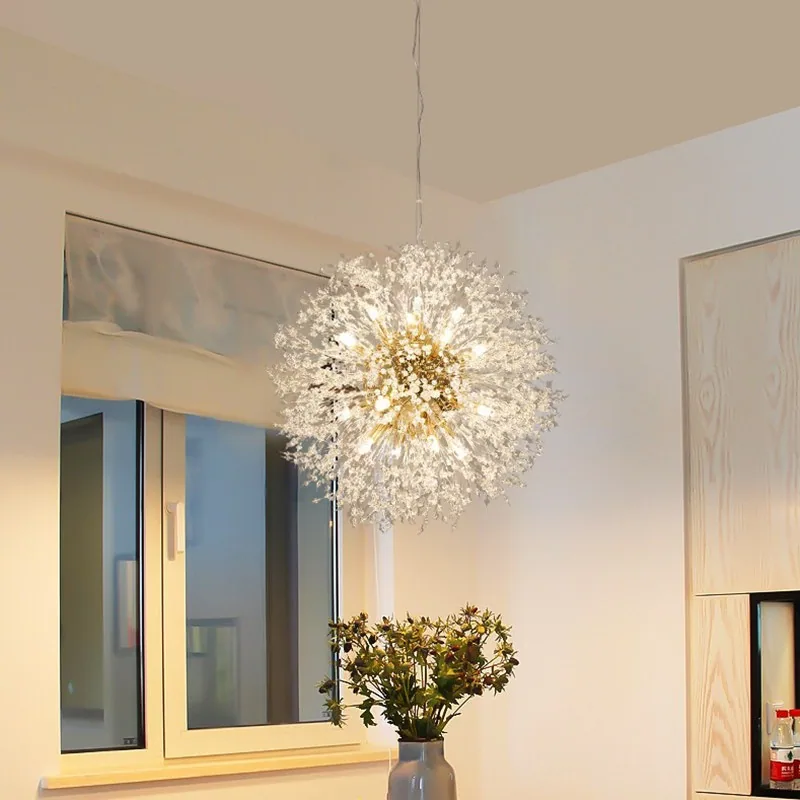 Modern Crystal Chandelier — Living Room & Master Bedroom — view 3