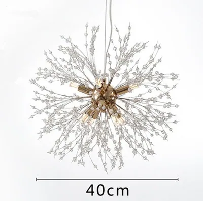 Modern Crystal Chandelier — Living Room & Master Bedroom — view 7