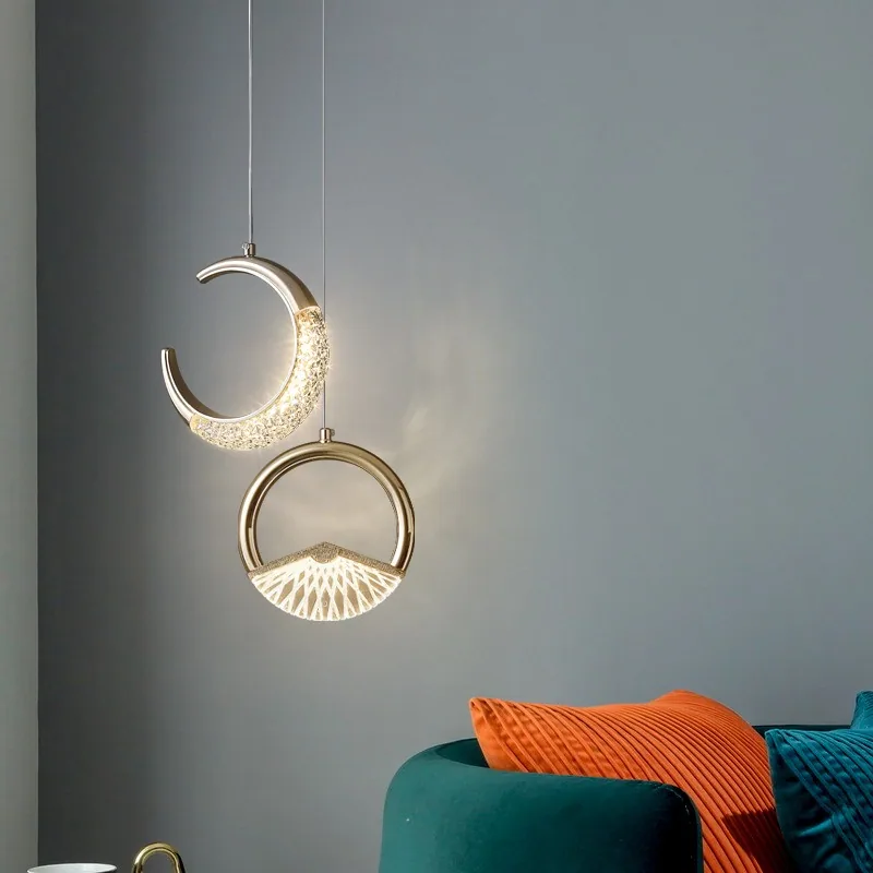 Modern Minimalist Single-Head Chandelier — Bedroom, Bedside & Corridor — view 4