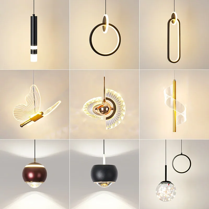 Modern Minimalist Crystal Cord-Hung Chandelier — Stairwell, Bedroom & Bedside — view 1