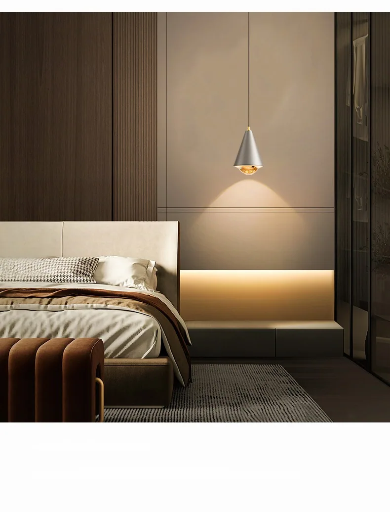 Light Luxury Cord-Hung Chandelier — Bedside & Bar Counter — view 7