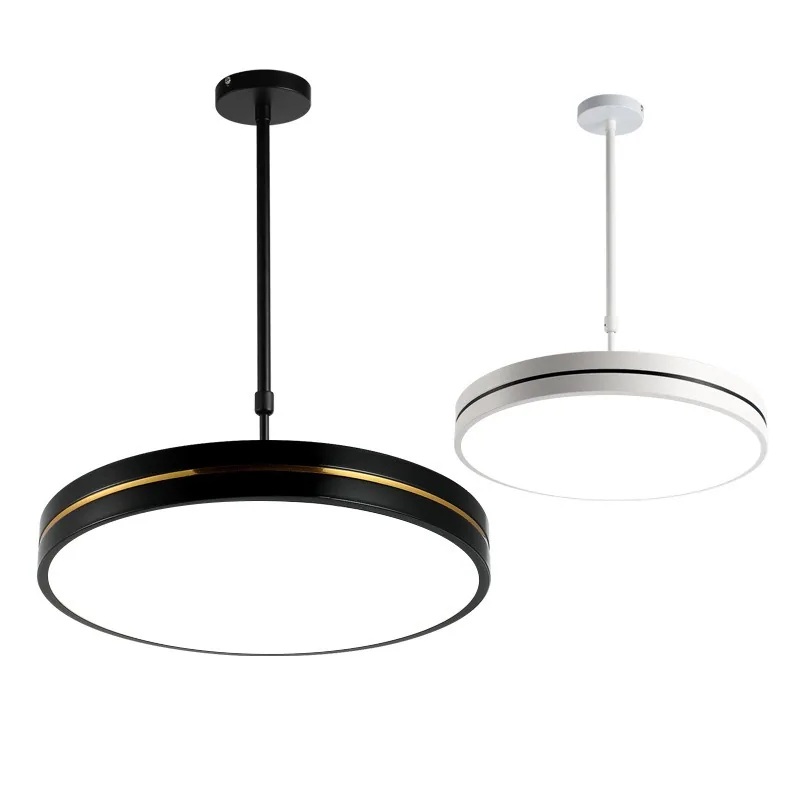 Modern Minimalist LED Round Chandelier — Dining Room — view 4