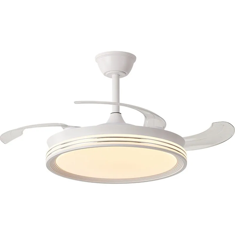 Modern Minimalist Retractable Fan Ceiling Fan Light — Living Room & Dining Room (Model DL-72050) — view 5