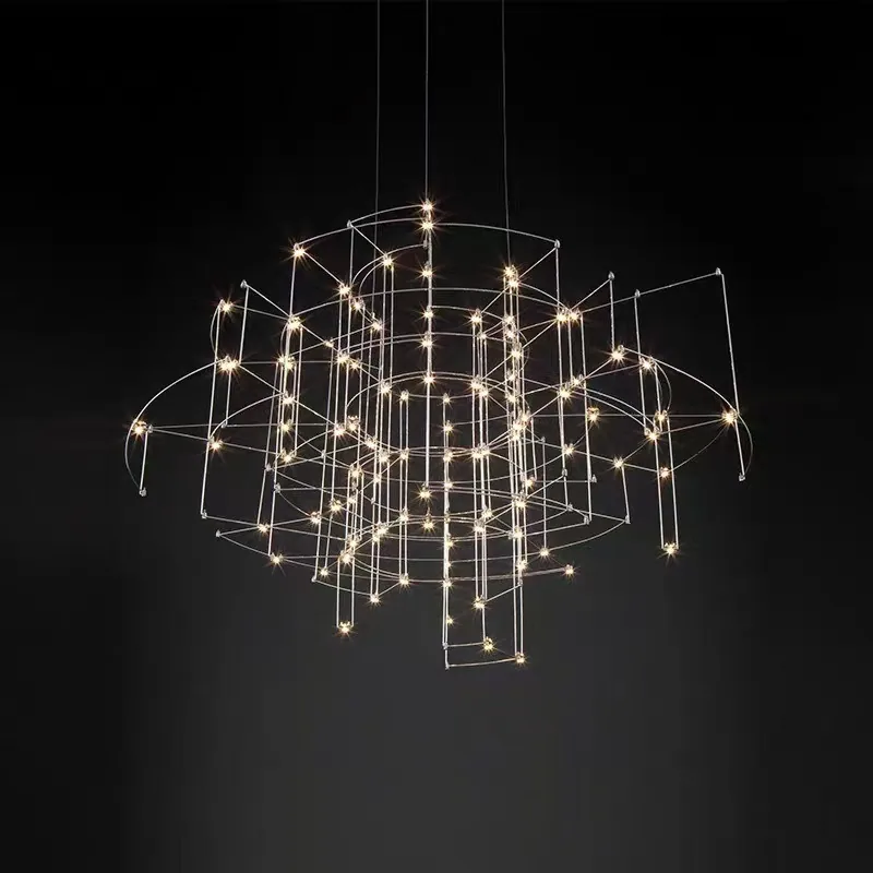 Modern Minimalist Chandelier — Boutique, Living Room & Reception — view 3