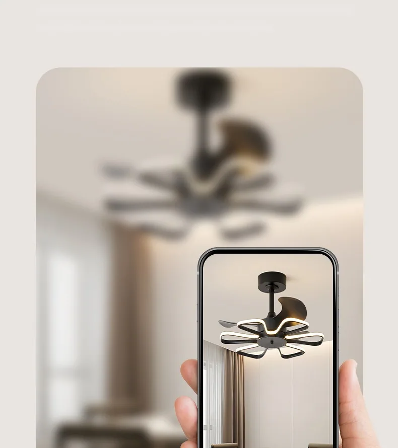 Nordic Smart Remote-Controlled Ceiling Fan Light — Living Room, Bedroom & Dining Room — view 8