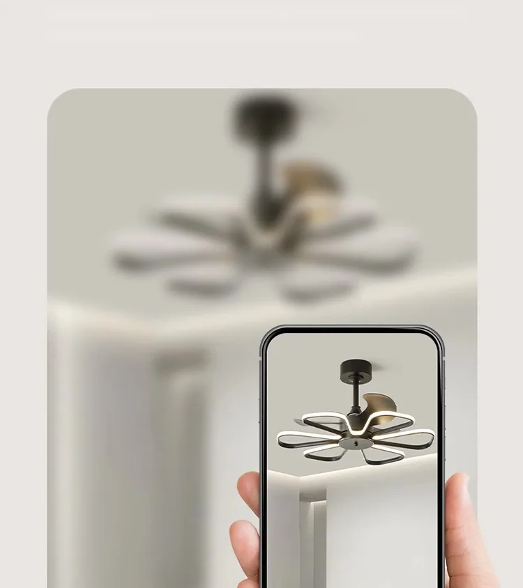 Nordic Ceiling Fan Light — Living Room & Dining Room (Model xyj) — view 14