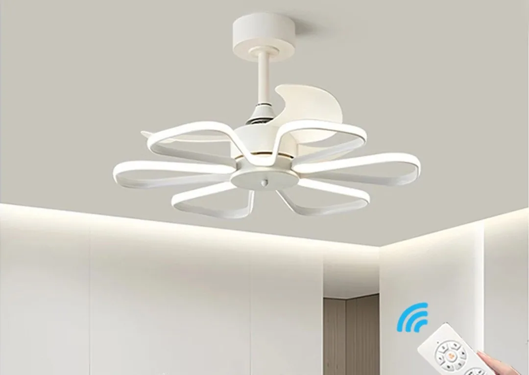Nordic Ceiling Fan Light — Living Room & Dining Room (Model xyj) — view 9