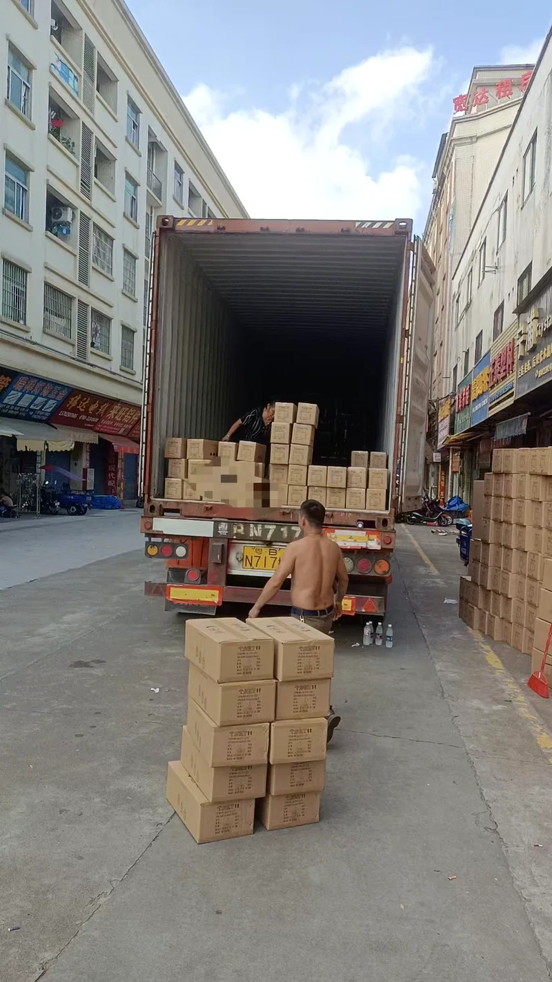 Container filled to ceiling