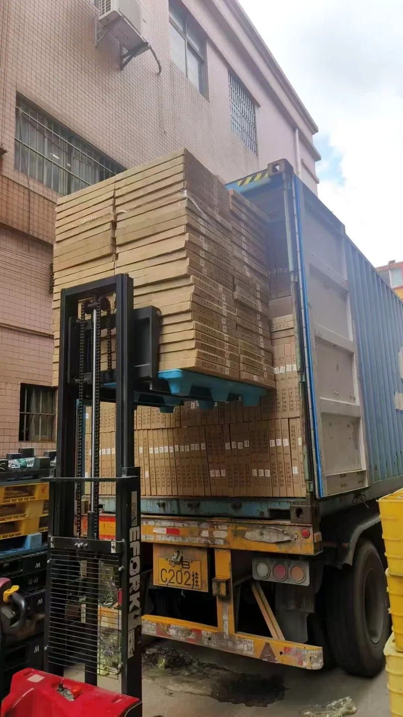 Container loading, truck side
